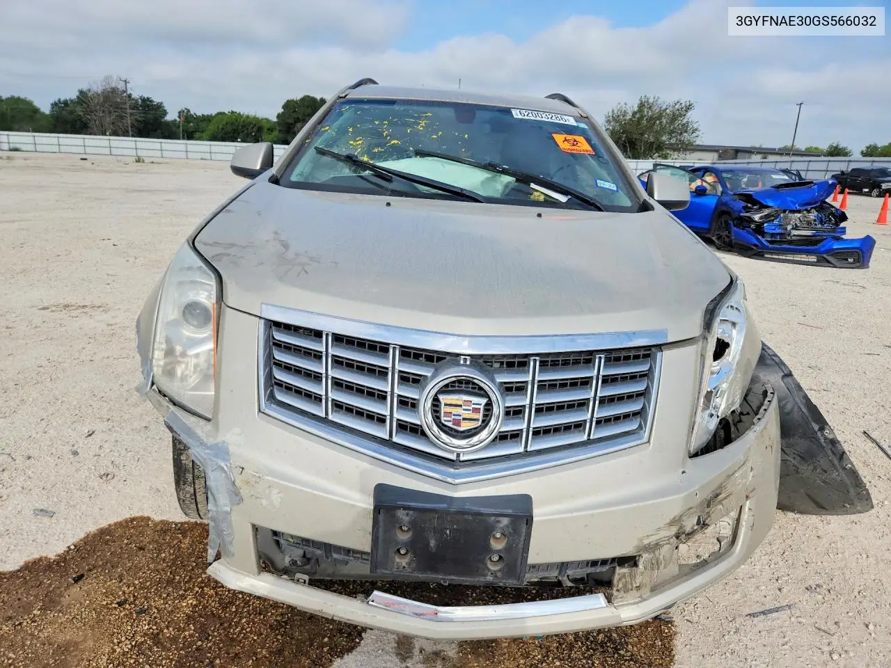 2016 Cadillac Srx VIN: 3GYFNAE30GS566032 Lot: 62003286