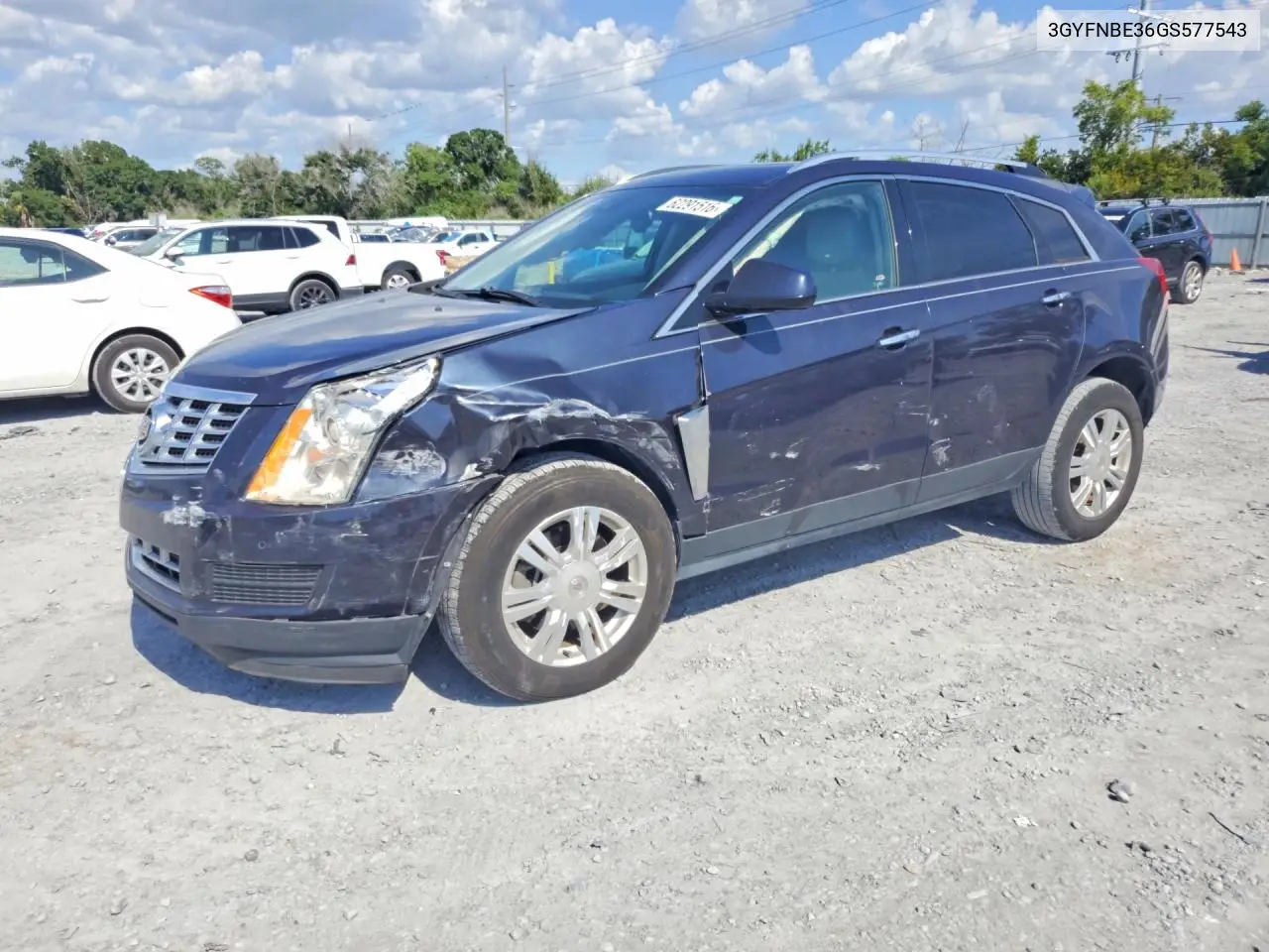 2016 Cadillac Srx Luxury Collection VIN: 3GYFNBE36GS577543 Lot: 62291516