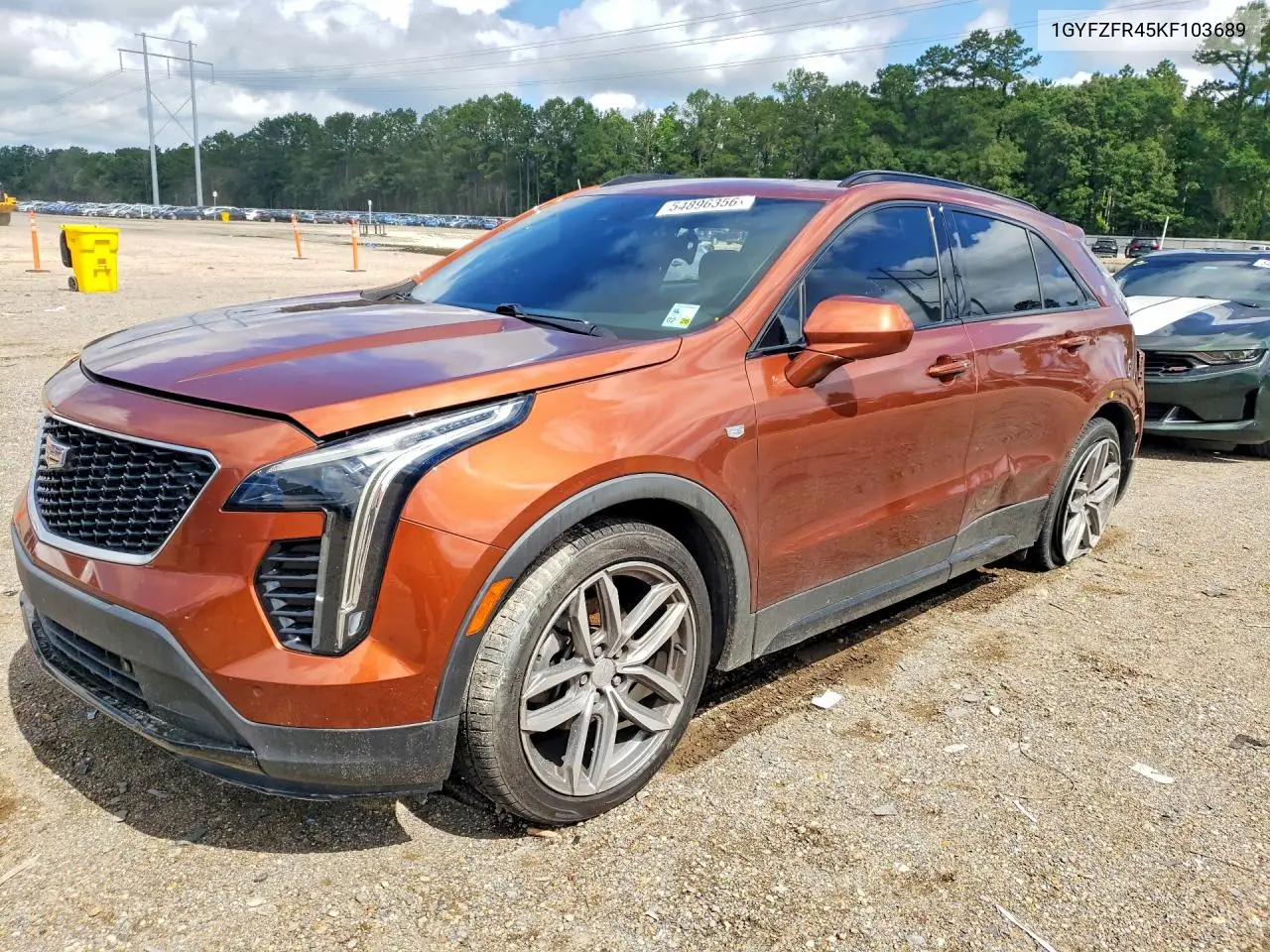2019 Cadillac Xt4 Sport VIN: 1GYFZFR45KF103689 Lot: 54896356