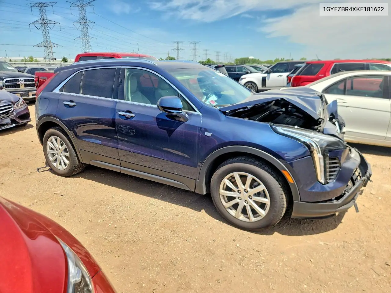 2019 Cadillac Xt4 Luxury VIN: 1GYFZBR4XKF181622 Lot: 55910696
