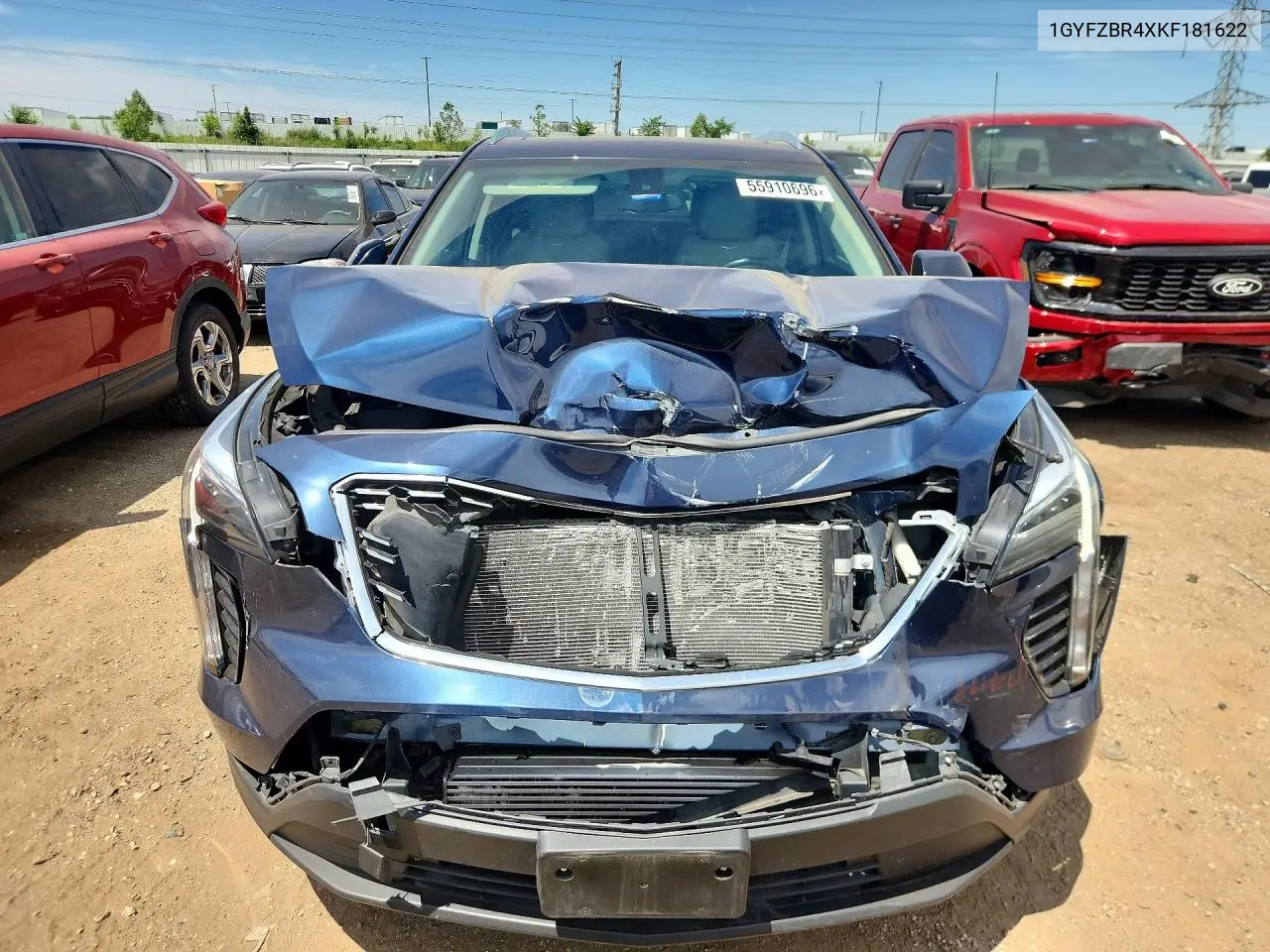 2019 Cadillac Xt4 Luxury VIN: 1GYFZBR4XKF181622 Lot: 55910696