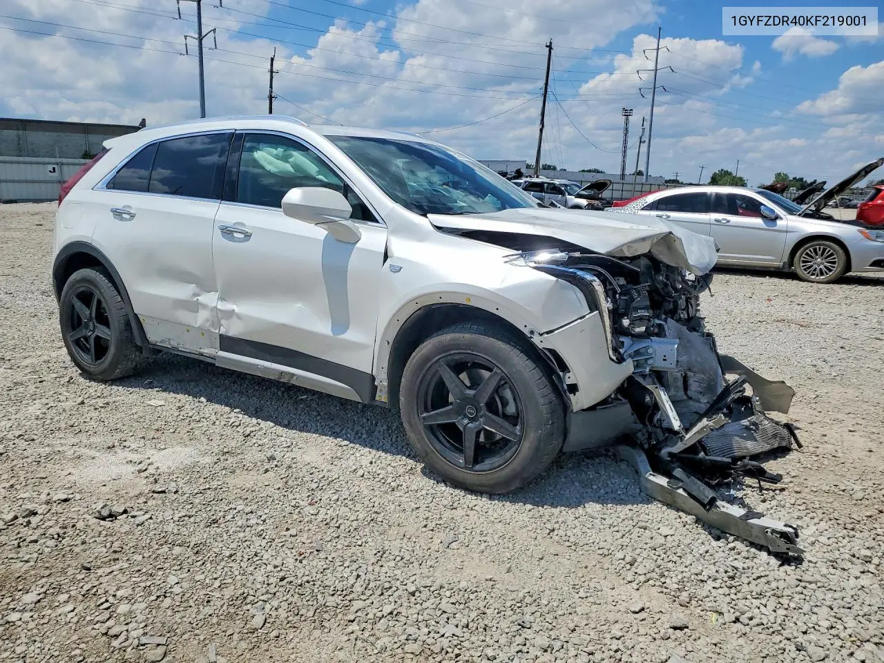 2019 Cadillac Xt4 Premium Luxury VIN: 1GYFZDR40KF219001 Lot: 58554096