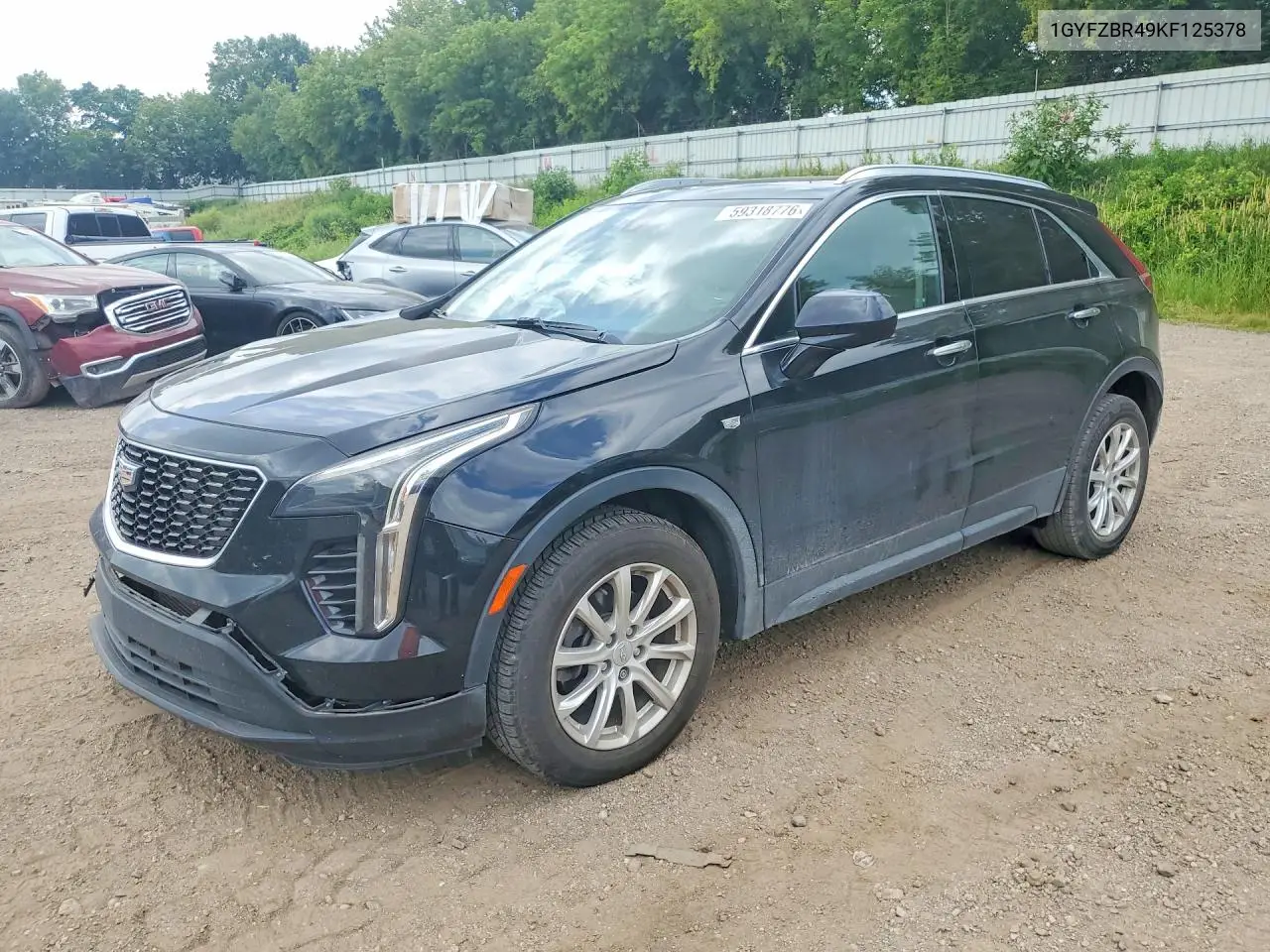 2019 Cadillac Xt4 Luxury VIN: 1GYFZBR49KF125378 Lot: 59318776