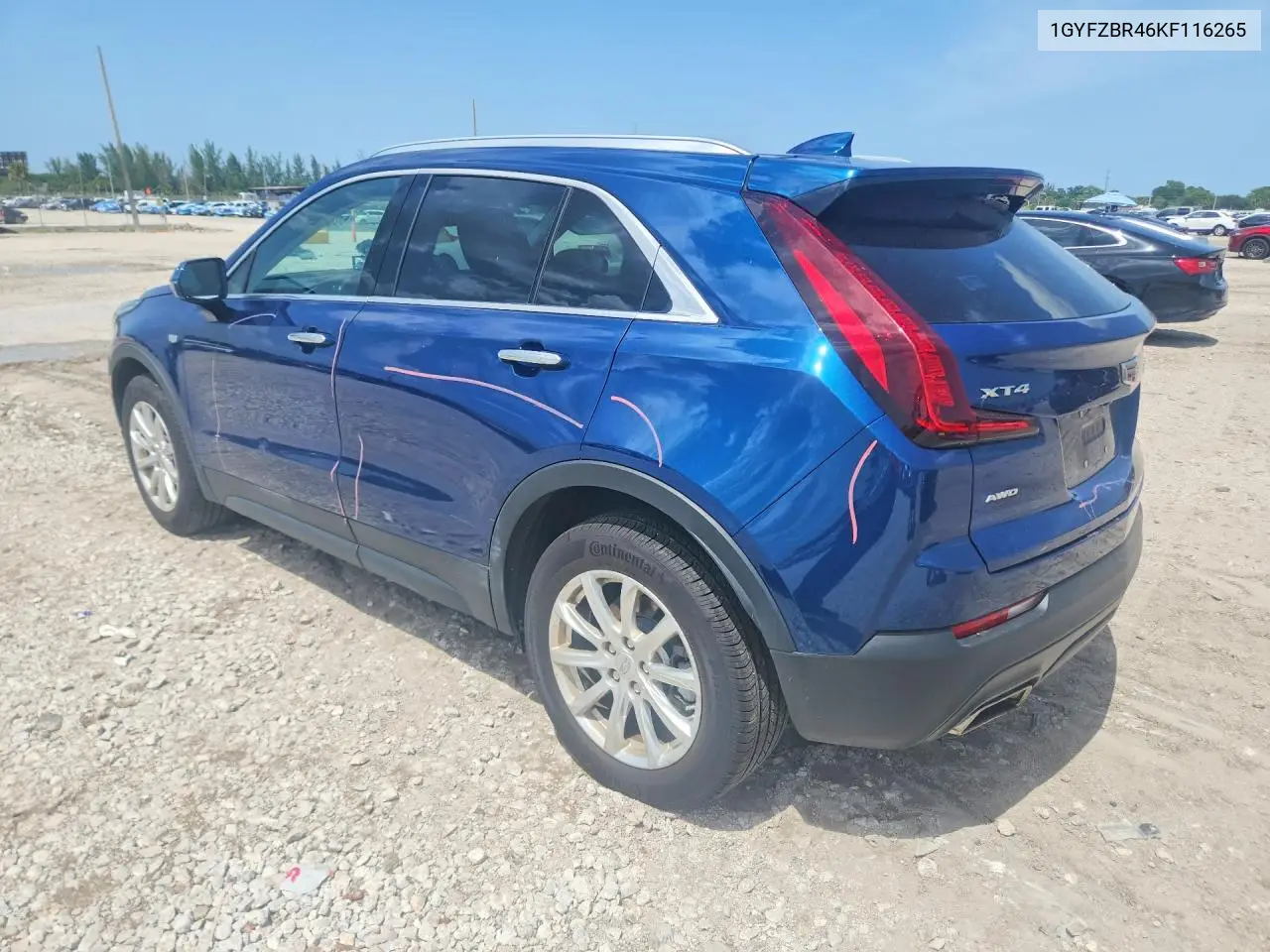 2019 Cadillac Xt4 Luxury VIN: 1GYFZBR46KF116265 Lot: 60809896