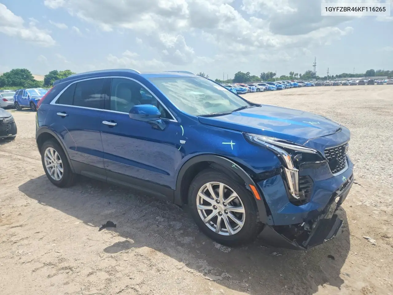 2019 Cadillac Xt4 Luxury VIN: 1GYFZBR46KF116265 Lot: 60809896