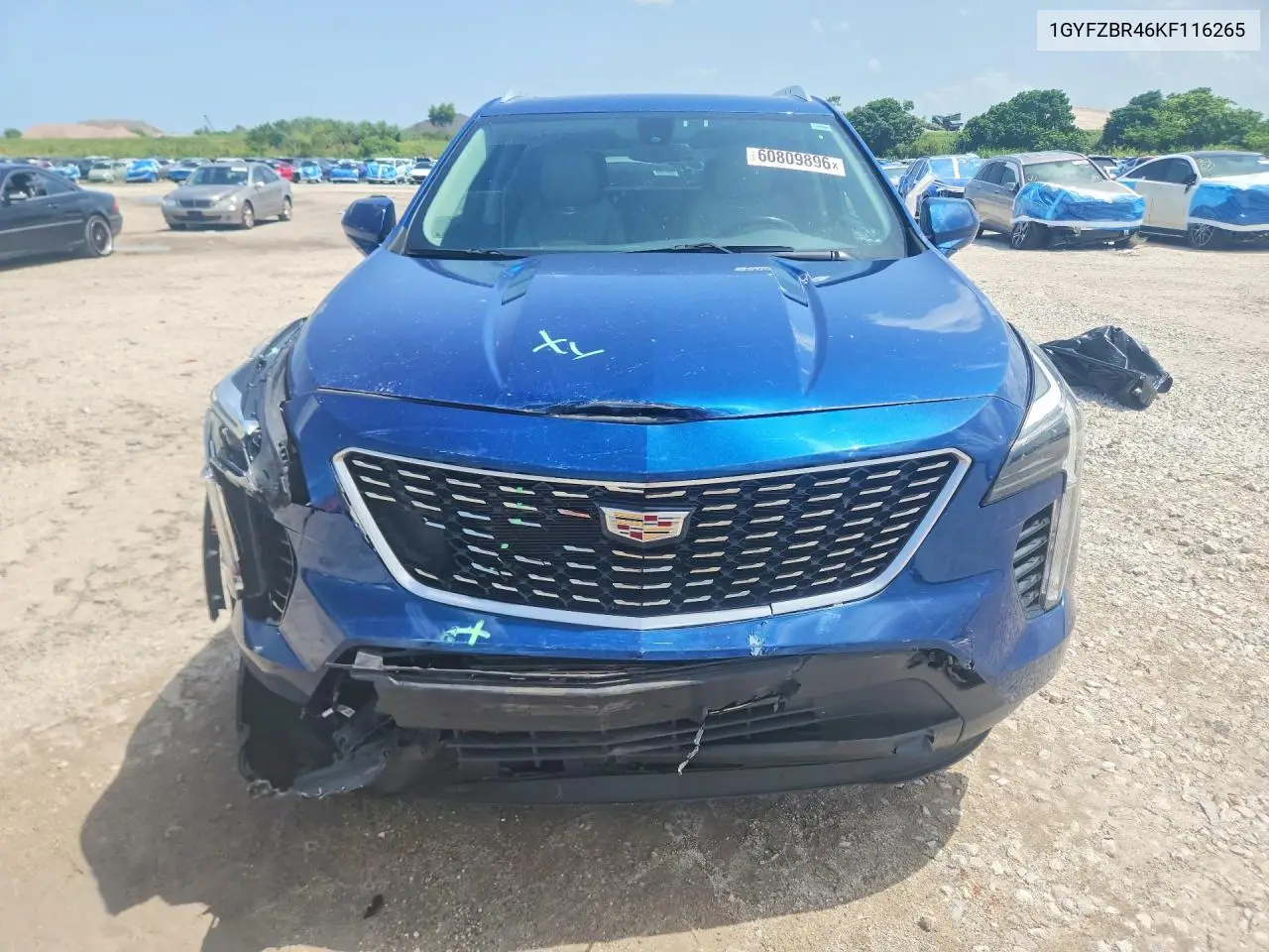 2019 Cadillac Xt4 Luxury VIN: 1GYFZBR46KF116265 Lot: 60809896