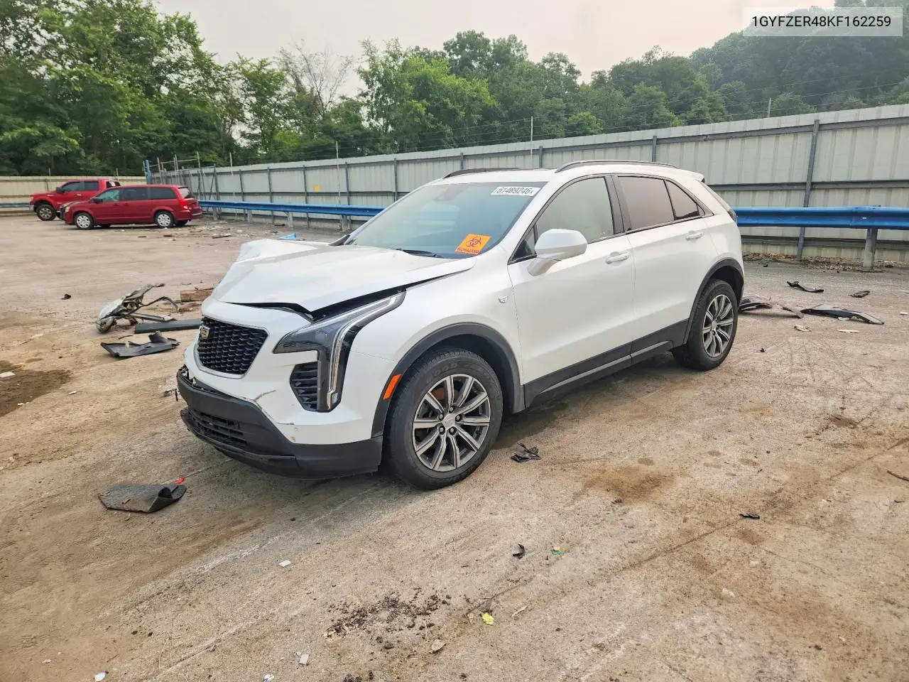 2019 Cadillac Xt4 Sport VIN: 1GYFZER48KF162259 Lot: 61489246