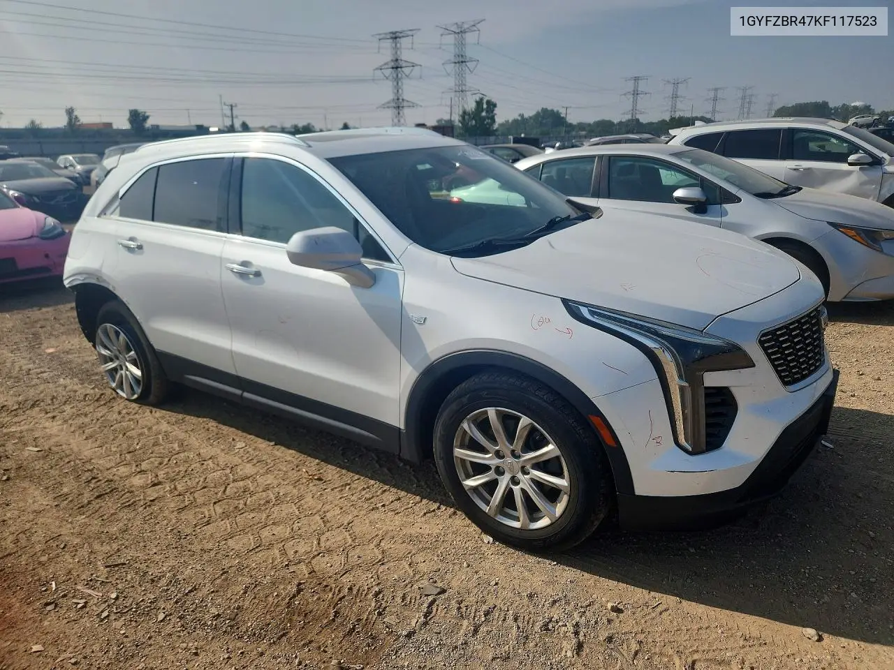 2019 Cadillac Xt4 Luxury VIN: 1GYFZBR47KF117523 Lot: 62082986