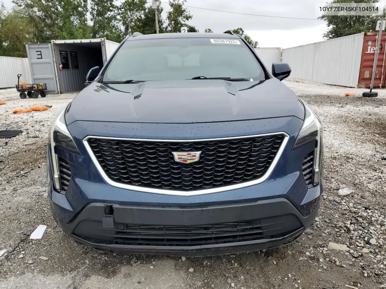 2019 Cadillac Xt4 VIN: 1GYFZER45KF104514 Lot: 80387925