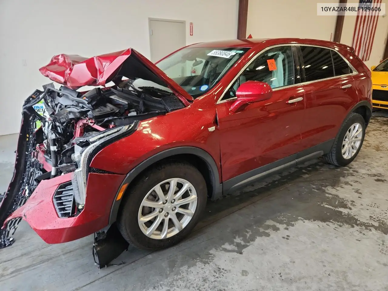 2020 Cadillac Xt4 Luxury VIN: 1GYAZAR48LF129606 Lot: 55380846