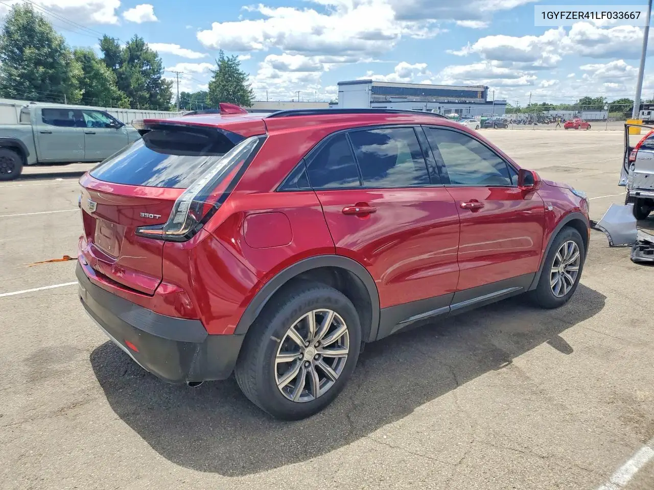 2020 Cadillac Xt4 Sport VIN: 1GYFZER41LF033667 Lot: 57347916