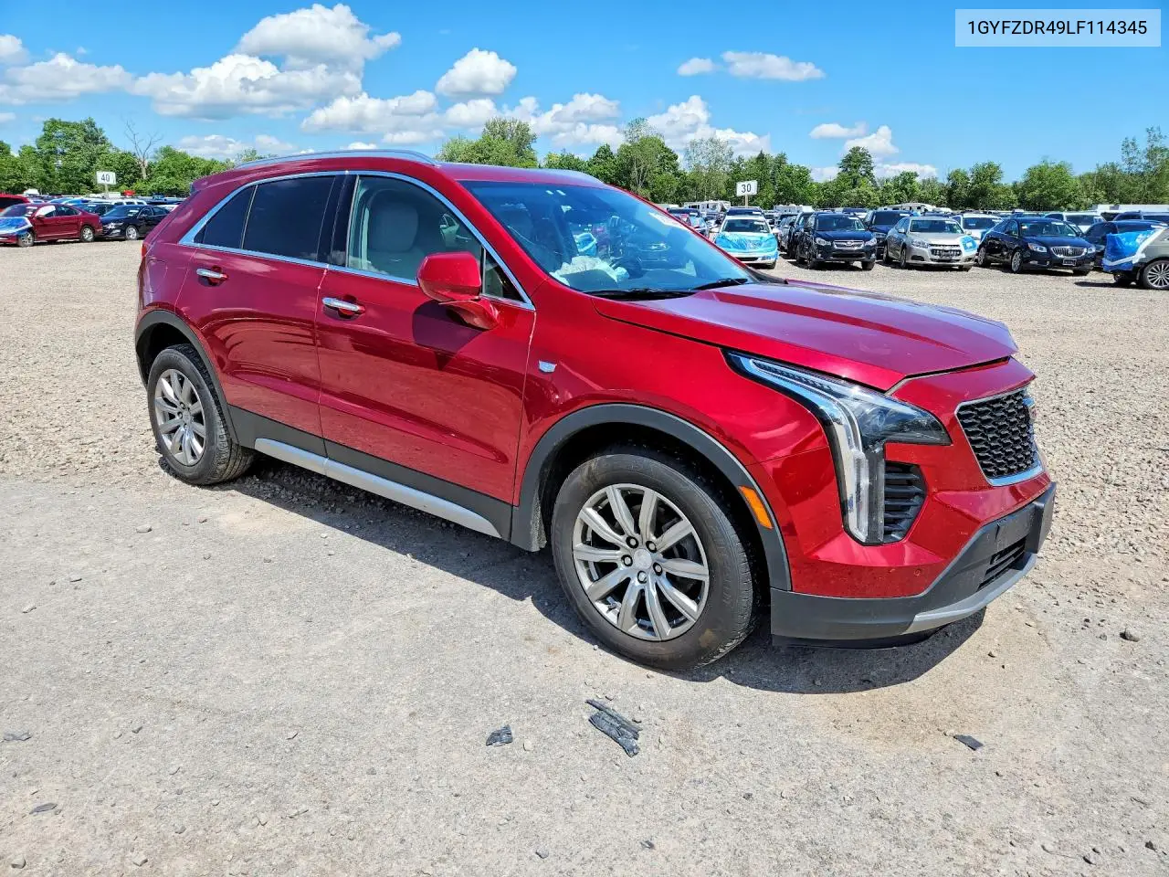 2020 Cadillac Xt4 Premium Luxury VIN: 1GYFZDR49LF114345 Lot: 58183466