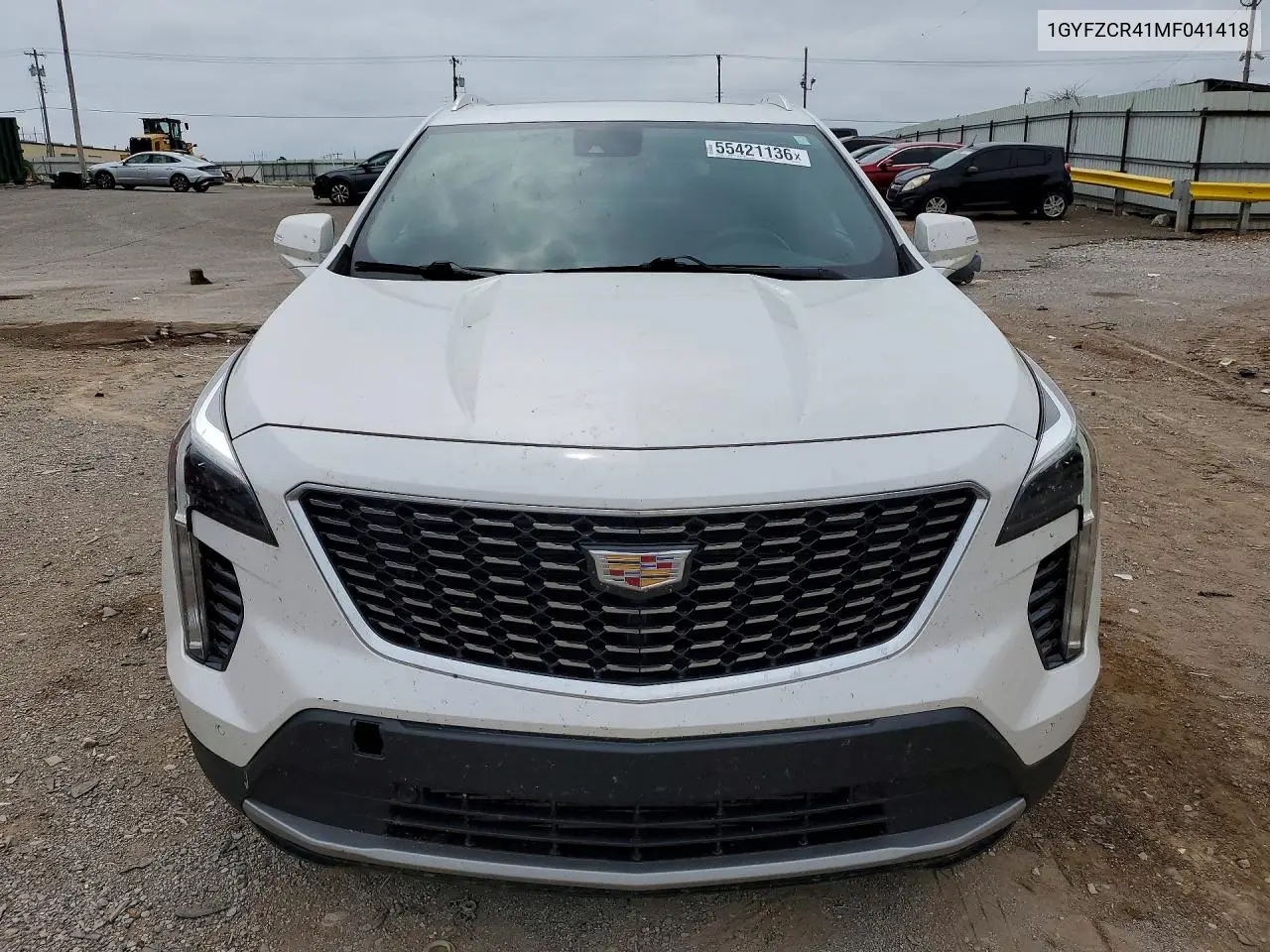 2021 Cadillac Xt4 Premium Luxury VIN: 1GYFZCR41MF041418 Lot: 55421136