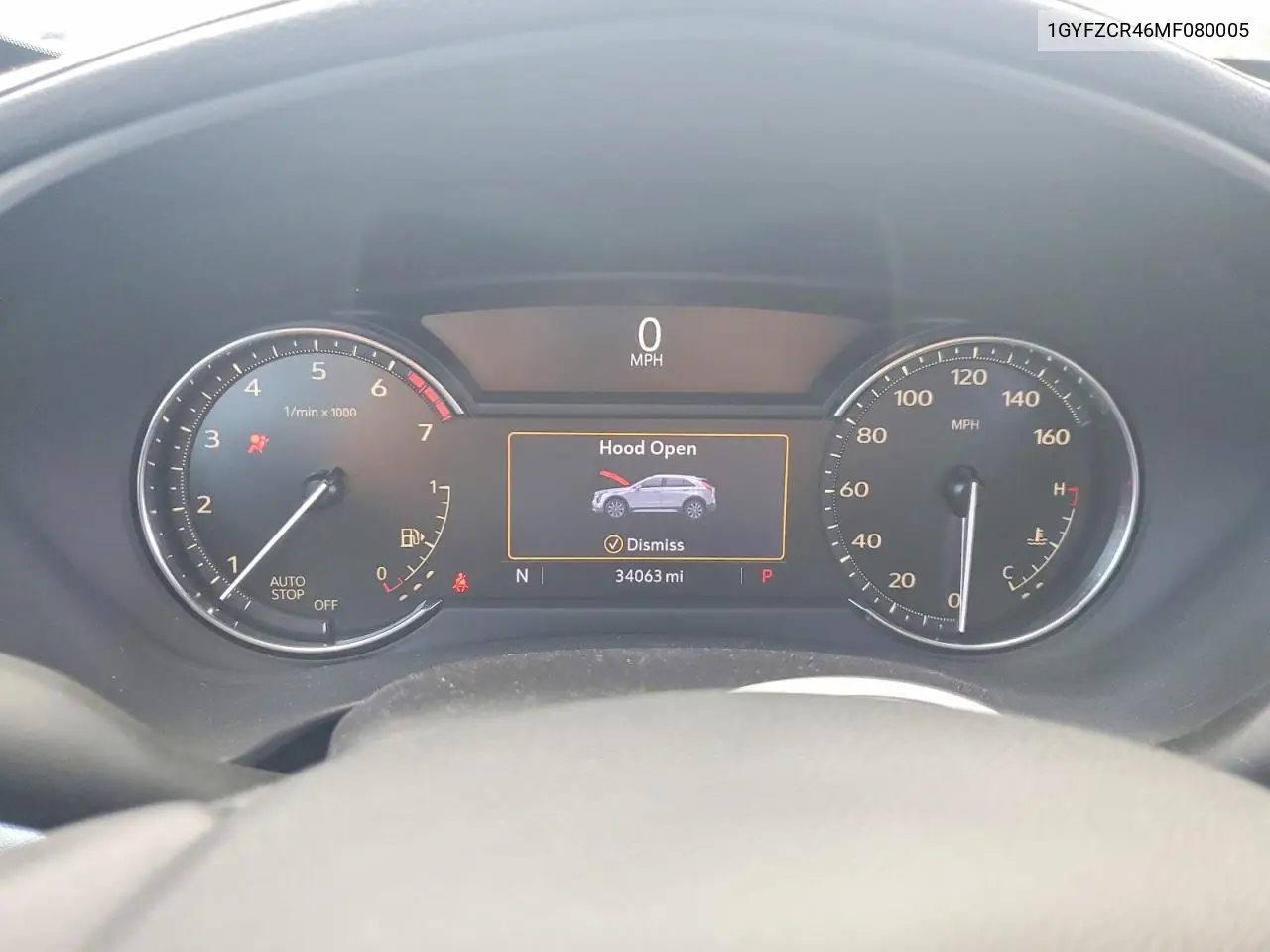 2021 Cadillac Xt4 Premium Luxury VIN: 1GYFZCR46MF080005 Lot: 57213186