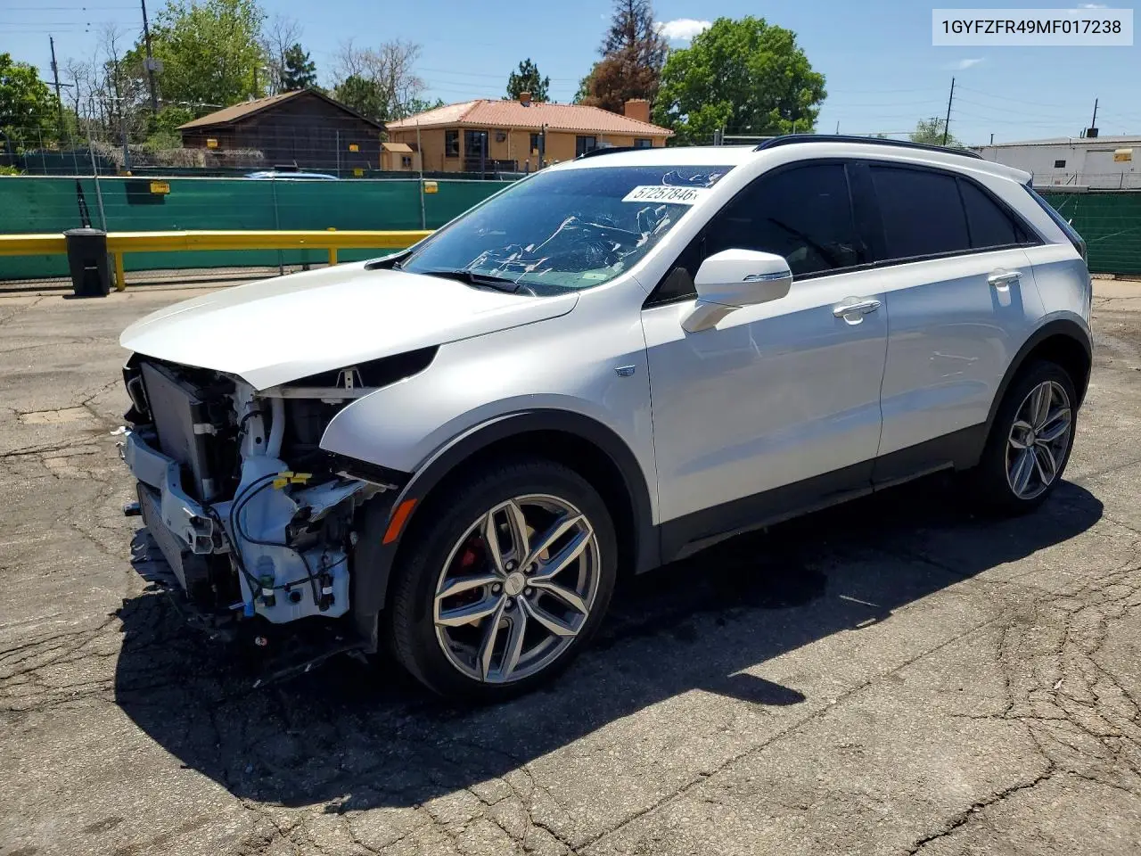 2021 Cadillac Xt4 Sport VIN: 1GYFZFR49MF017238 Lot: 57257846
