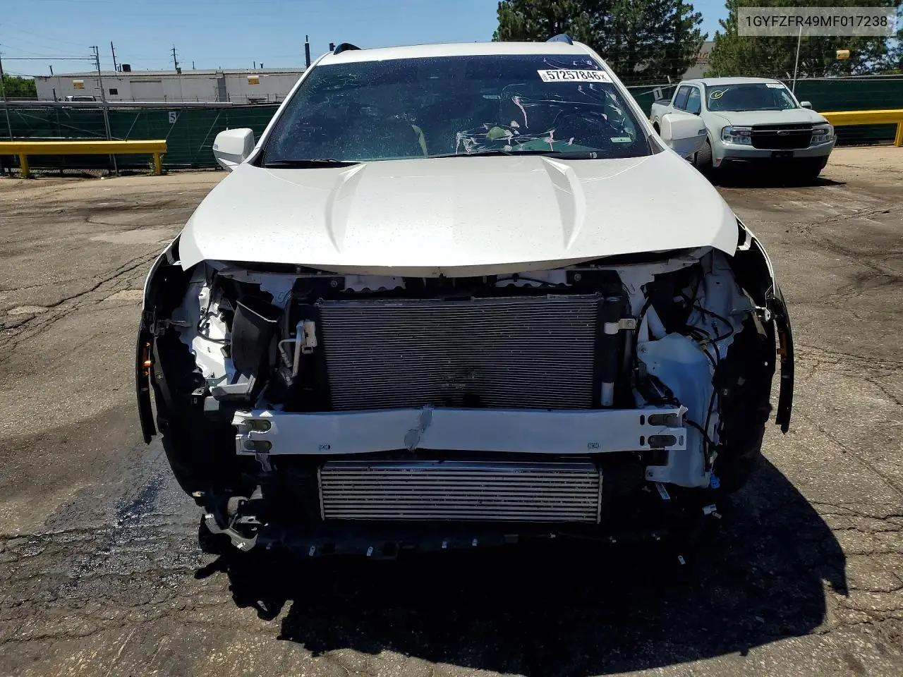 2021 Cadillac Xt4 Sport VIN: 1GYFZFR49MF017238 Lot: 57257846