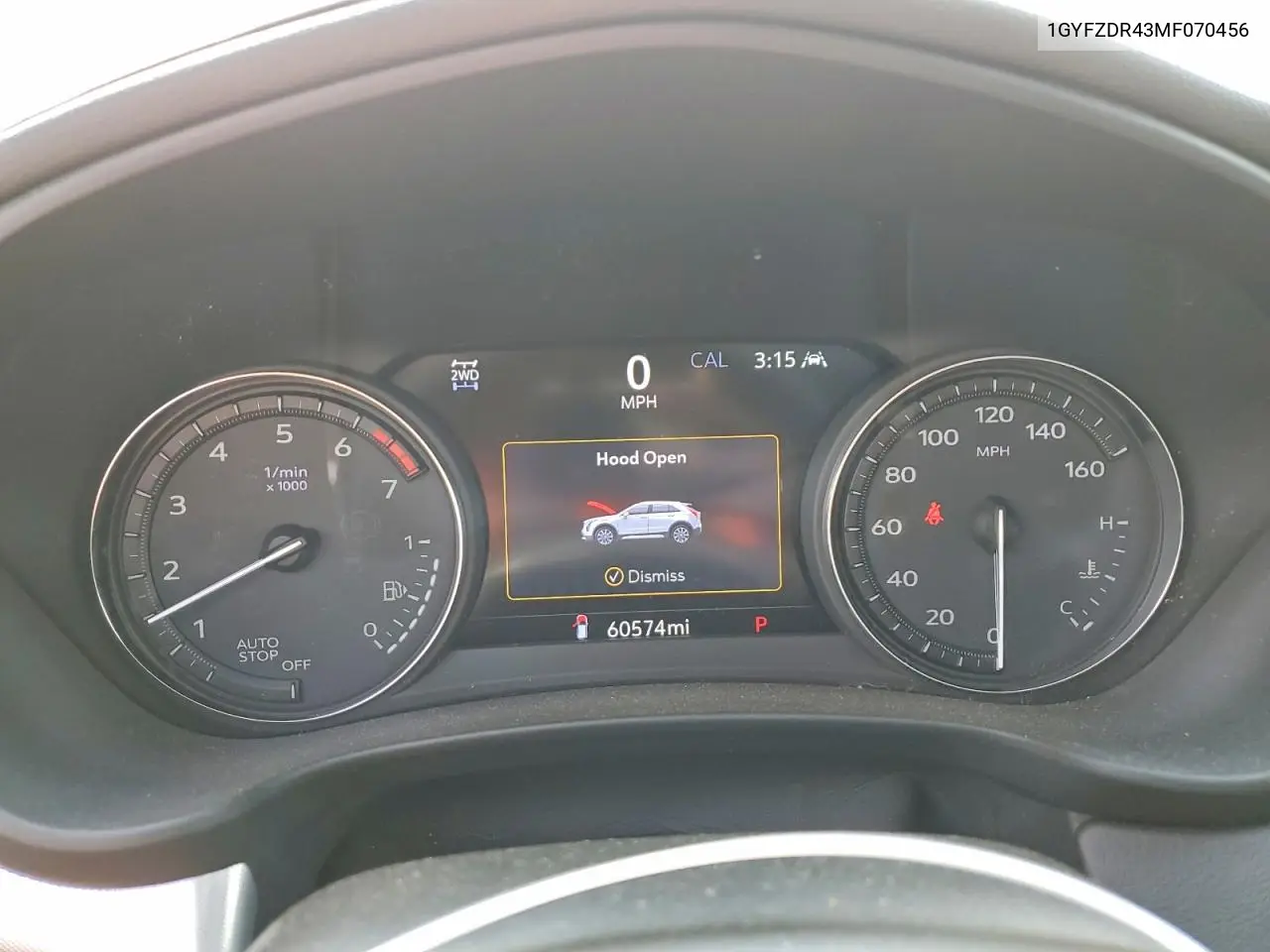 2021 Cadillac Xt4 Premium Luxury VIN: 1GYFZDR43MF070456 Lot: 58055566