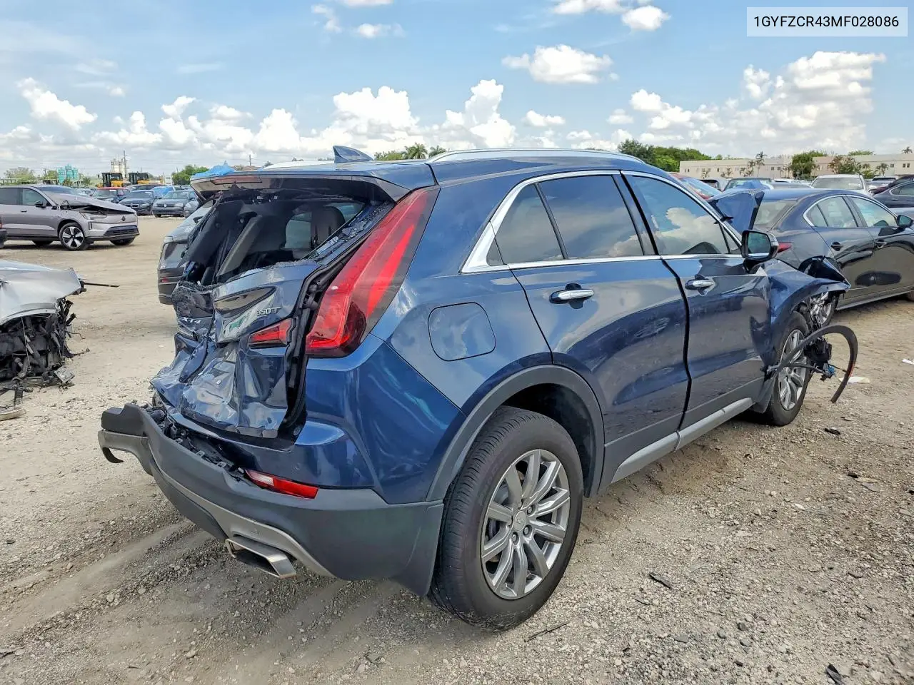 2021 Cadillac Xt4 Premium Luxury VIN: 1GYFZCR43MF028086 Lot: 59311366