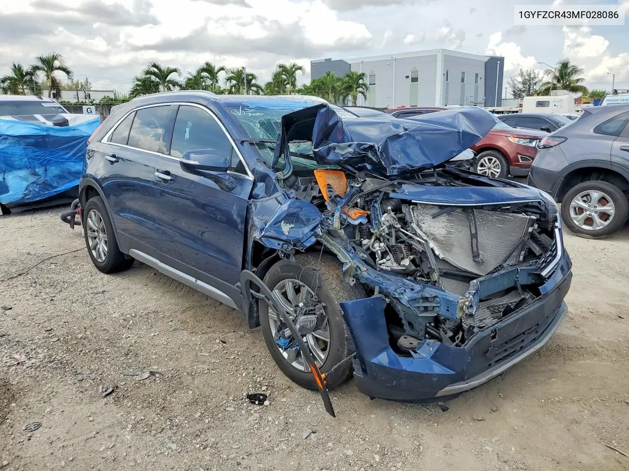 2021 Cadillac Xt4 Premium Luxury VIN: 1GYFZCR43MF028086 Lot: 59311366