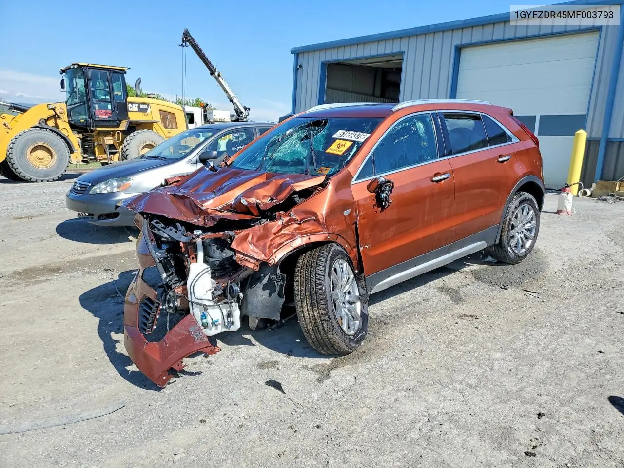 2021 Cadillac Xt4 Premium Luxury VIN: 1GYFZDR45MF003793 Lot: 59906246