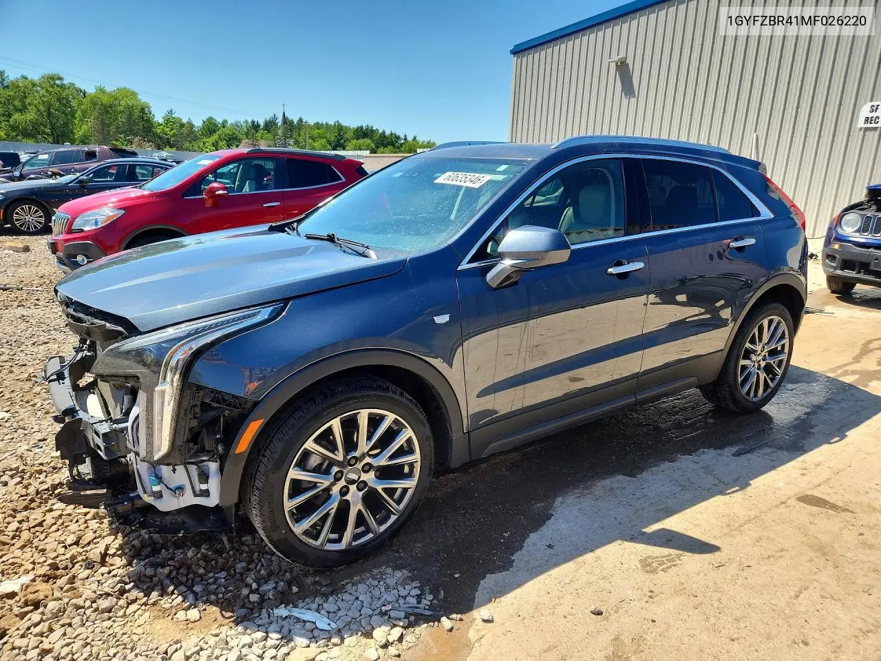 2021 Cadillac Xt4 Luxury VIN: 1GYFZBR41MF026220 Lot: 60635346