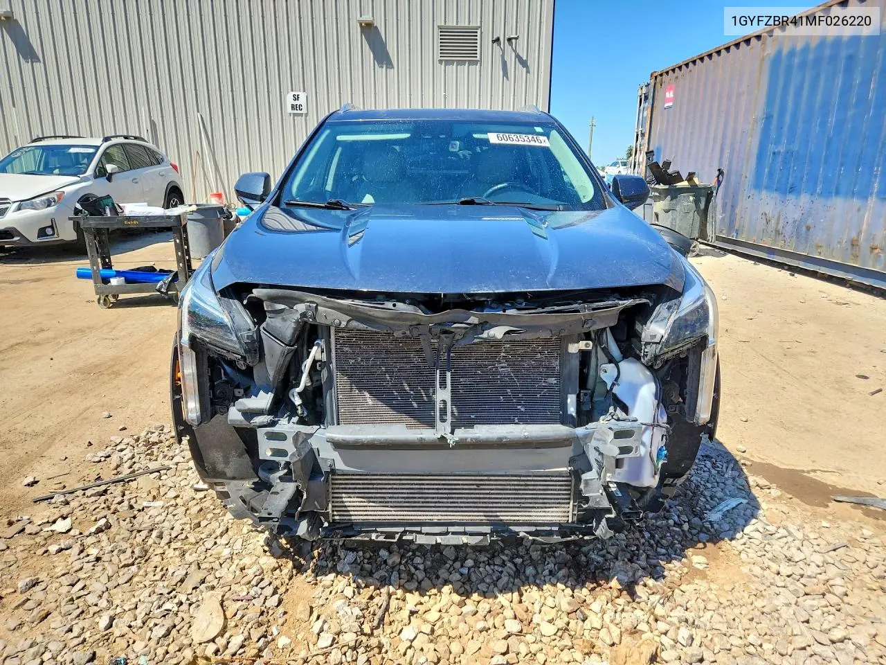 2021 Cadillac Xt4 Luxury VIN: 1GYFZBR41MF026220 Lot: 60635346