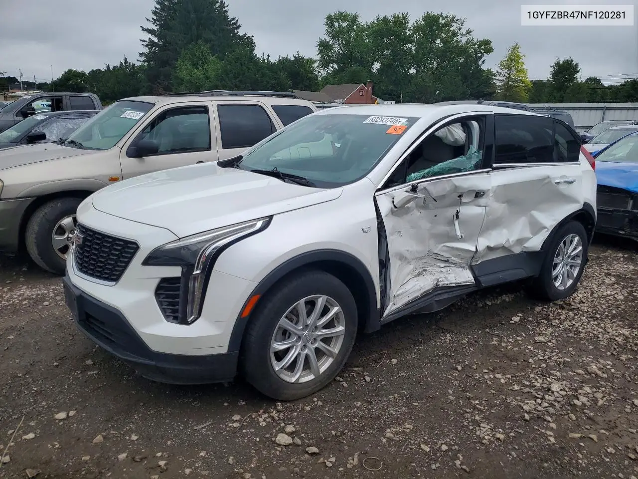 2022 Cadillac Xt4 Luxury VIN: 1GYFZBR47NF120281 Lot: 60293746
