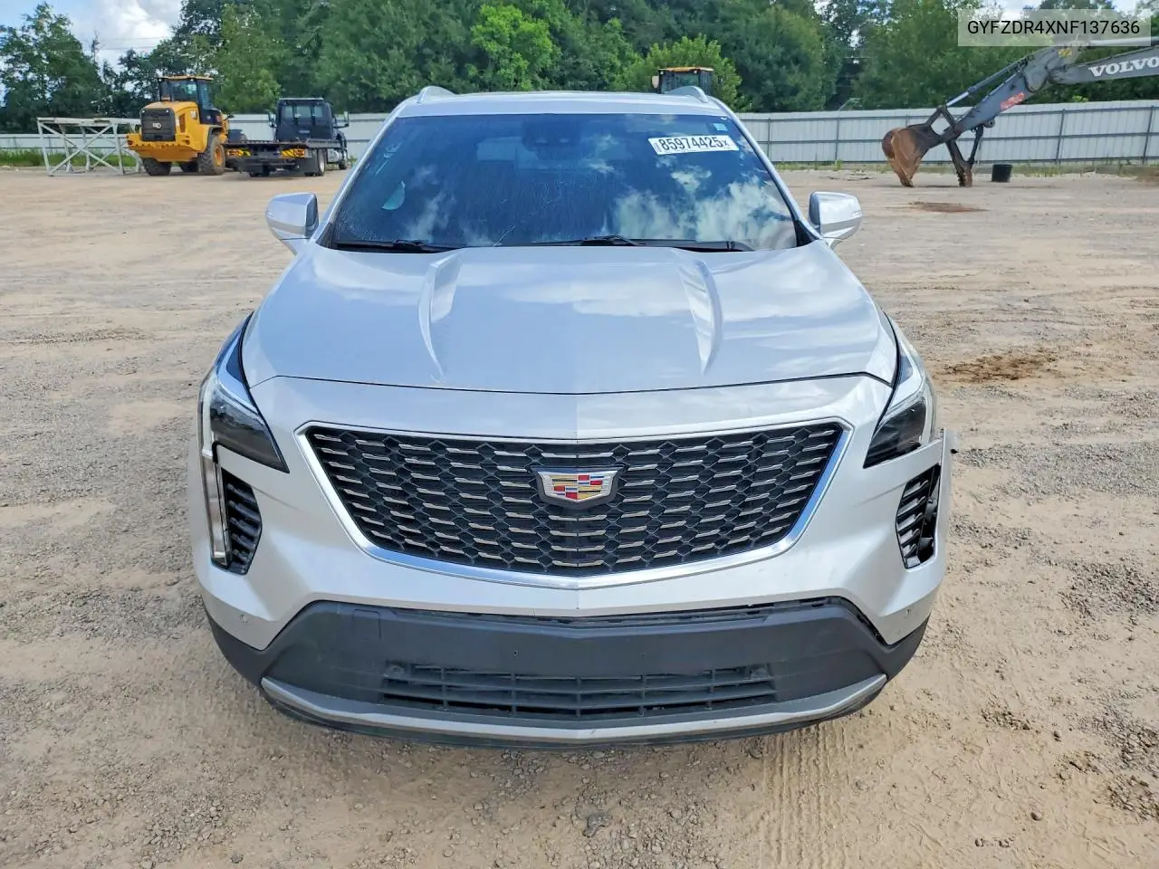 2022 Cadillac Xt4 Premium Luxury VIN: 1GYFZDR4XNF137636 Lot: 85974425