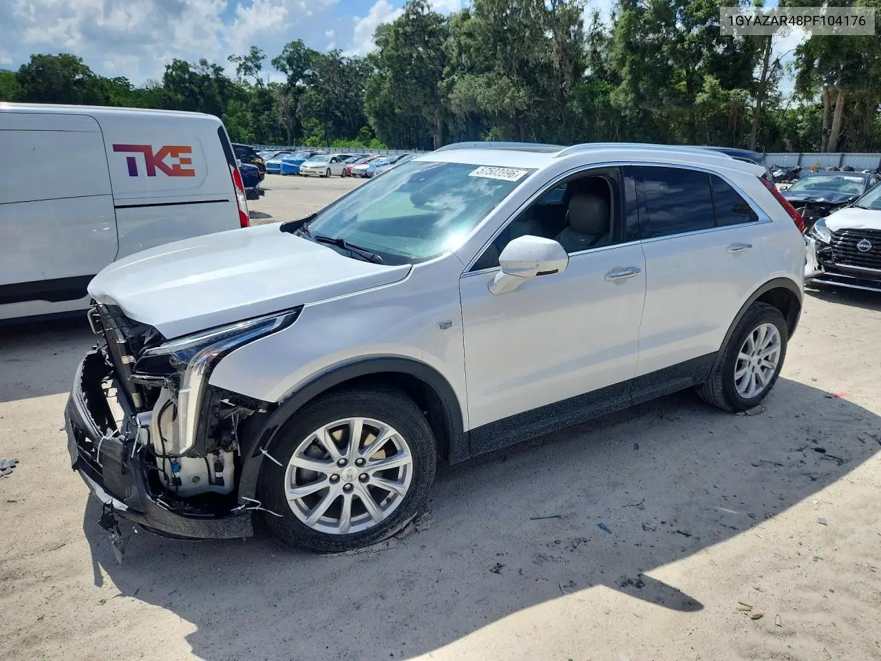 2023 Cadillac Xt4 Luxury VIN: 1GYAZAR48PF104176 Lot: 57503996