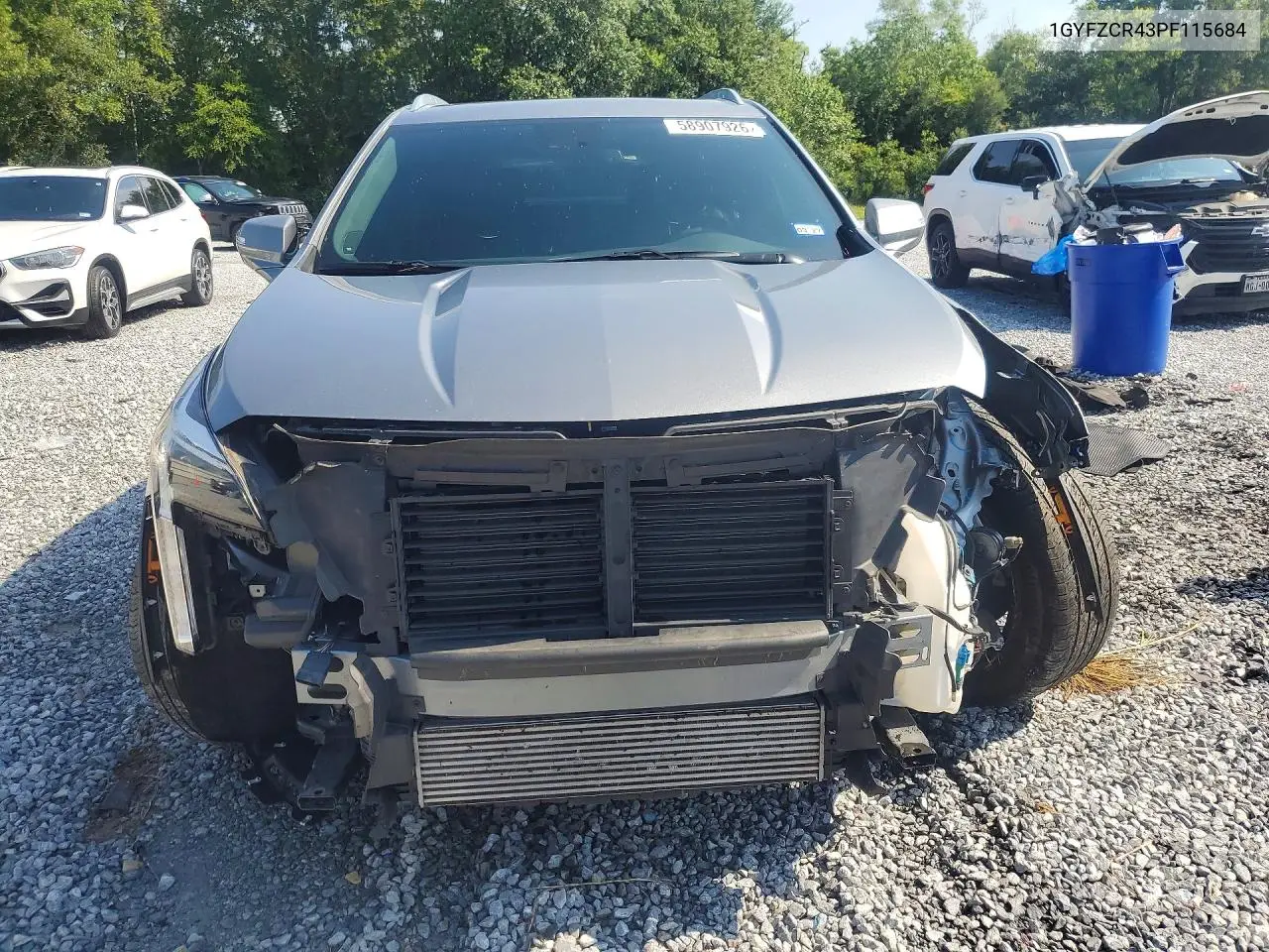 2023 Cadillac Xt4 Premium Luxury VIN: 1GYFZCR43PF115684 Lot: 58907926