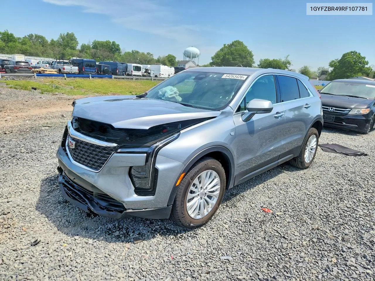 2024 Cadillac Xt4 Luxury VIN: 1GYFZBR49RF107781 Lot: 54263426