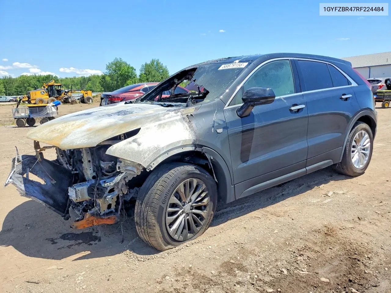 2024 Cadillac Xt4 Luxury VIN: 1GYFZBR47RF224484 Lot: 58879156