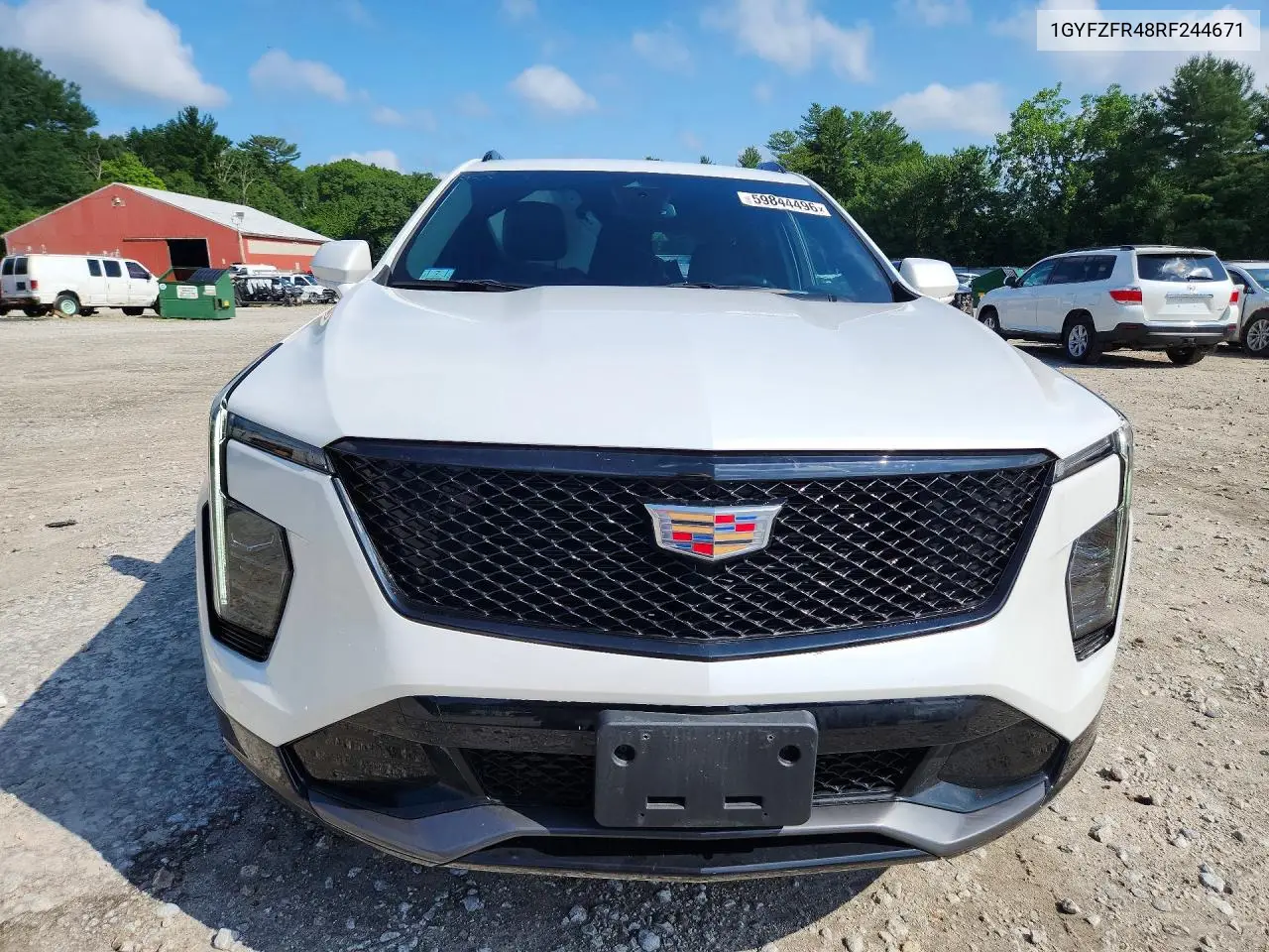 2024 Cadillac Xt4 Sport VIN: 1GYFZFR48RF244671 Lot: 59844496