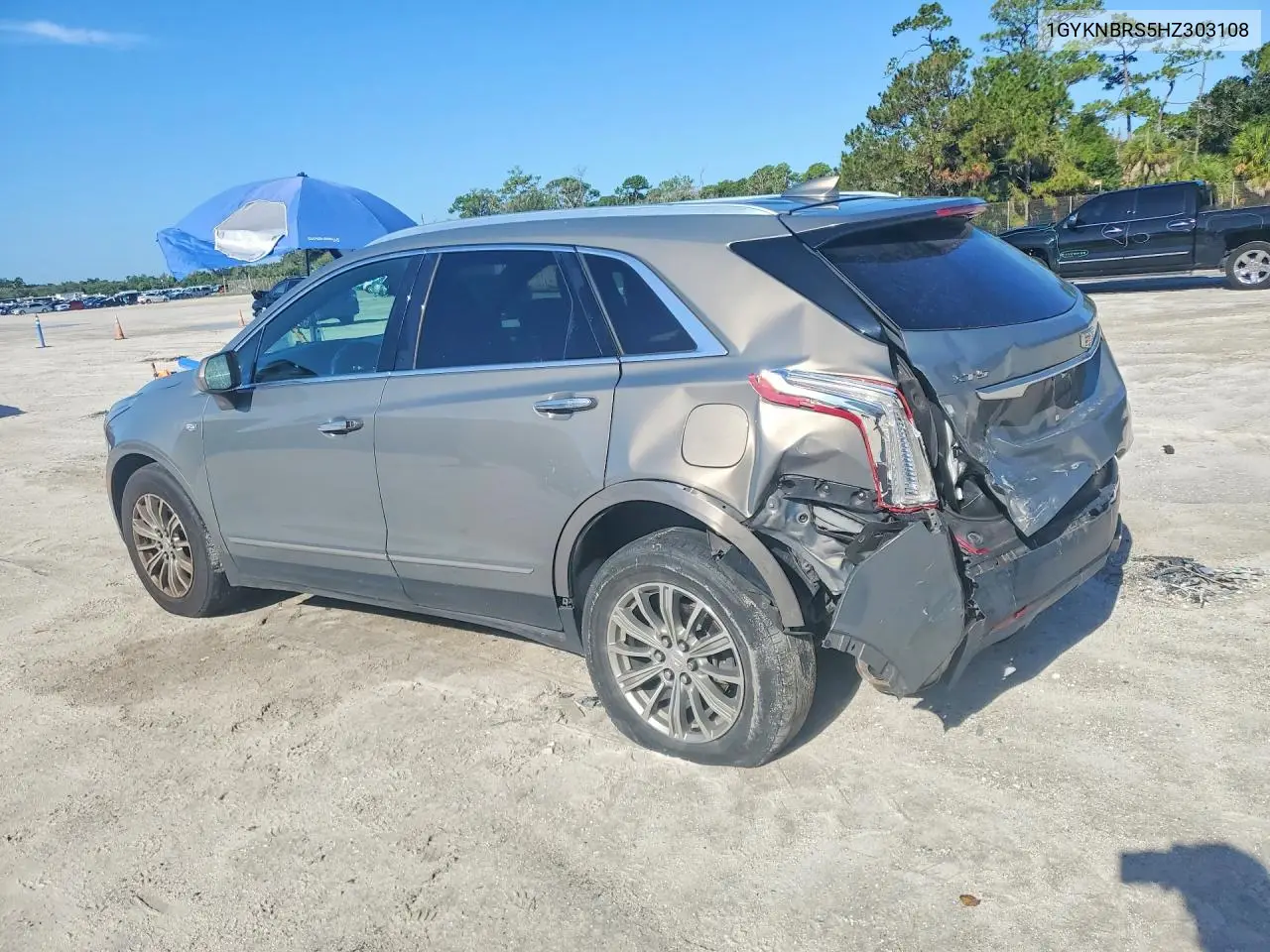 2017 Cadillac Xt5 Luxury VIN: 1GYKNBRS5HZ303108 Lot: 57990396