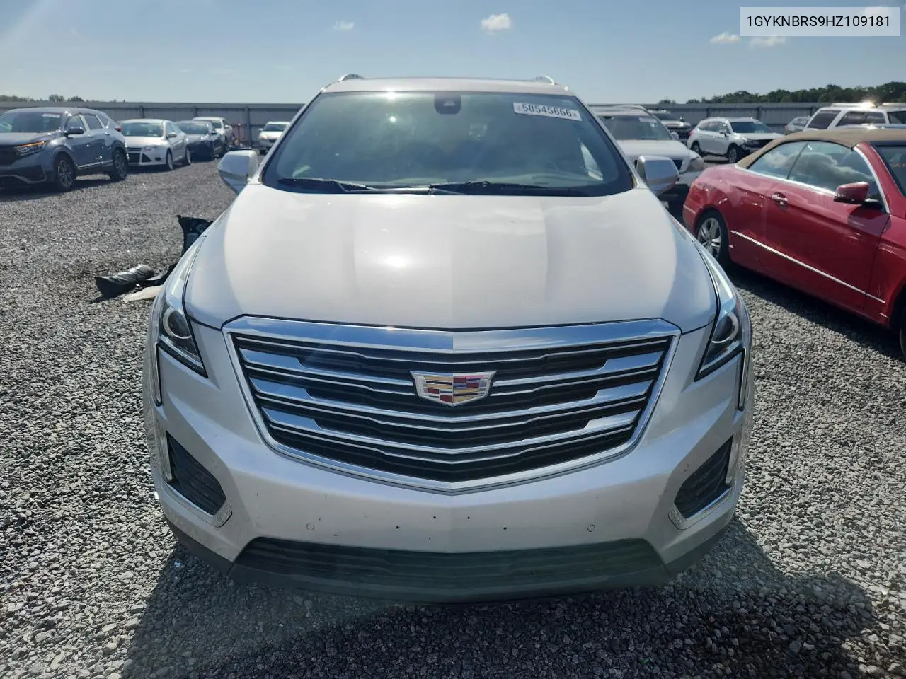 2017 Cadillac Xt5 Luxury VIN: 1GYKNBRS9HZ109181 Lot: 58545666