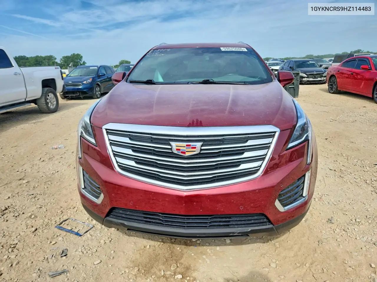 2017 Cadillac Xt5 Premium Luxury VIN: 1GYKNCRS9HZ114483 Lot: 59625086