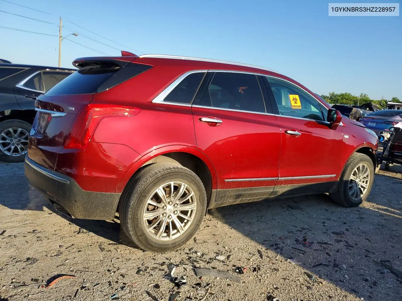 2017 Cadillac Xt5 Luxury VIN: 1GYKNBRS3HZ228957 Lot: 59877326