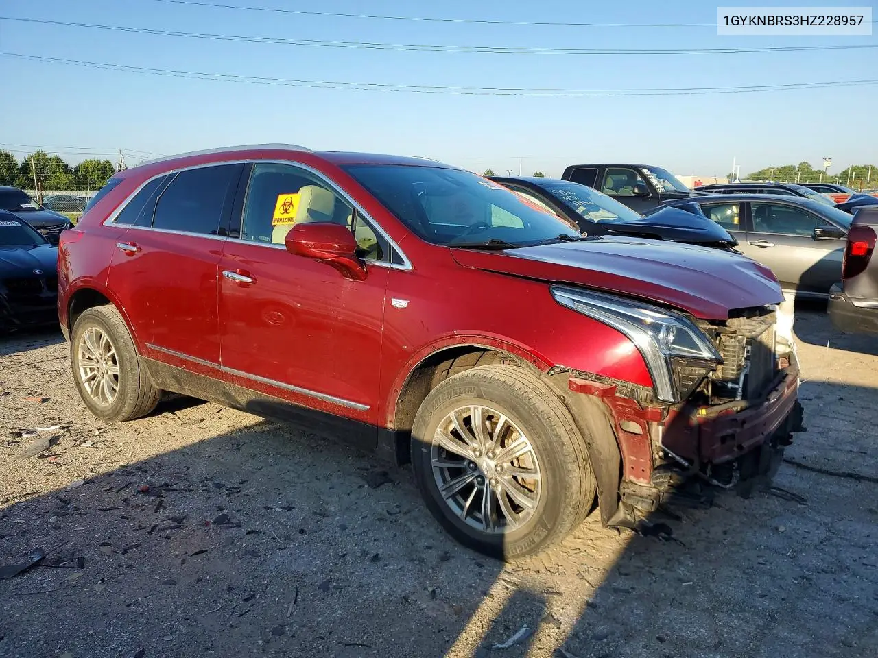 2017 Cadillac Xt5 Luxury VIN: 1GYKNBRS3HZ228957 Lot: 59877326