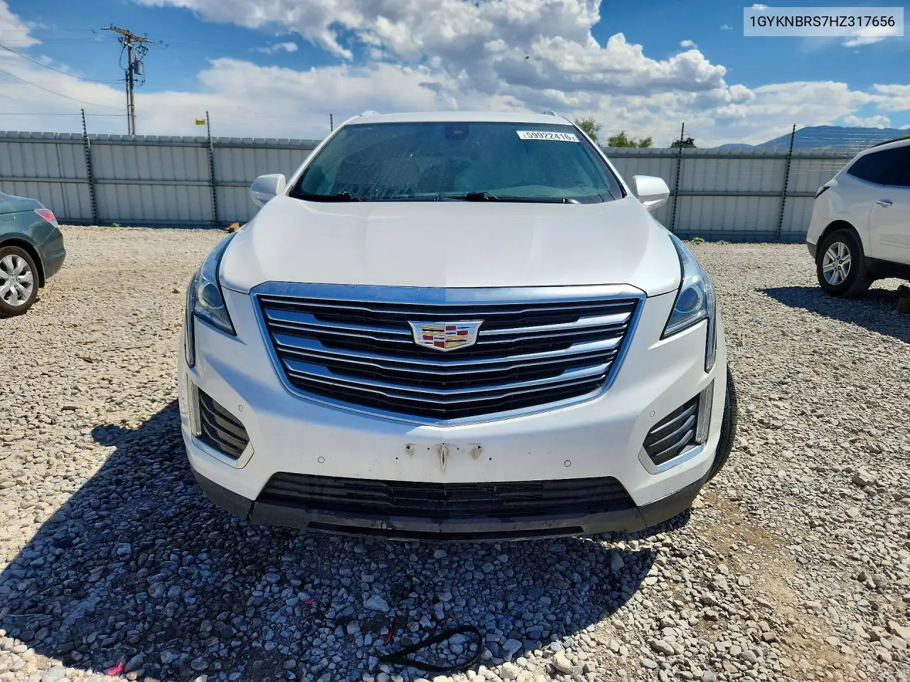 2017 Cadillac Xt5 Luxury VIN: 1GYKNBRS7HZ317656 Lot: 59922416
