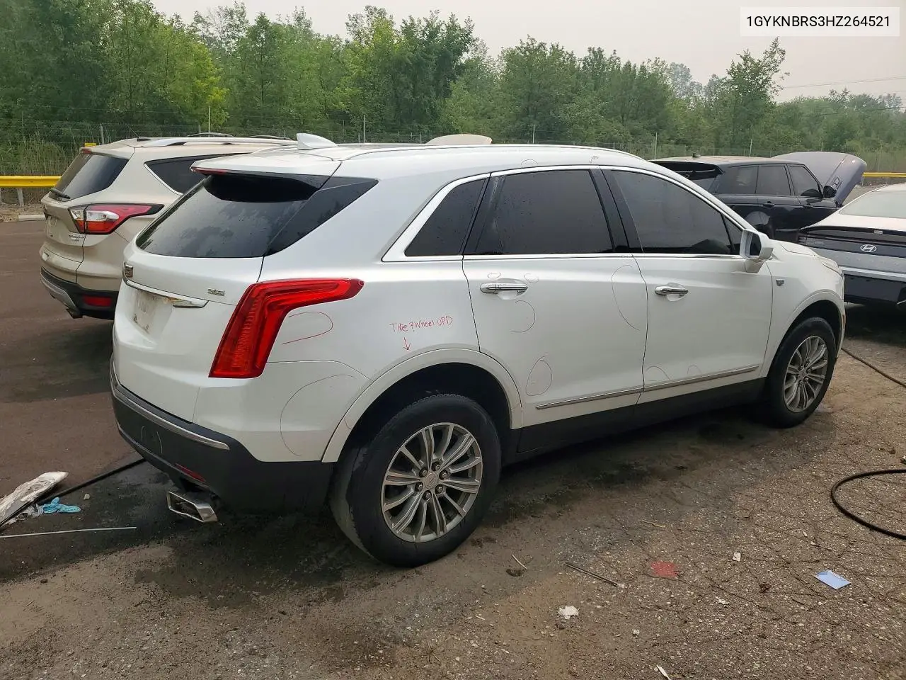 2017 Cadillac Xt5 Luxury VIN: 1GYKNBRS3HZ264521 Lot: 61345006