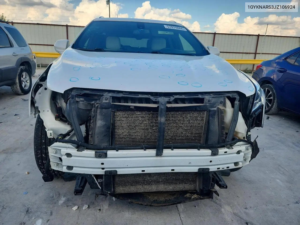 2018 Cadillac Xt5 VIN: 1GYKNARS3JZ106924 Lot: 57874666