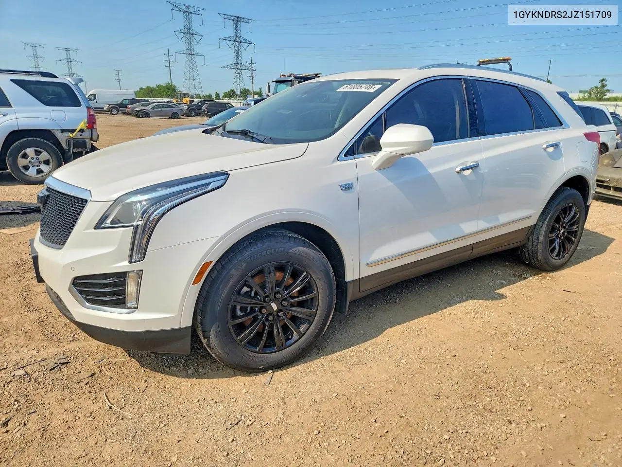 2018 Cadillac Xt5 Luxury VIN: 1GYKNDRS2JZ151709 Lot: 61005746