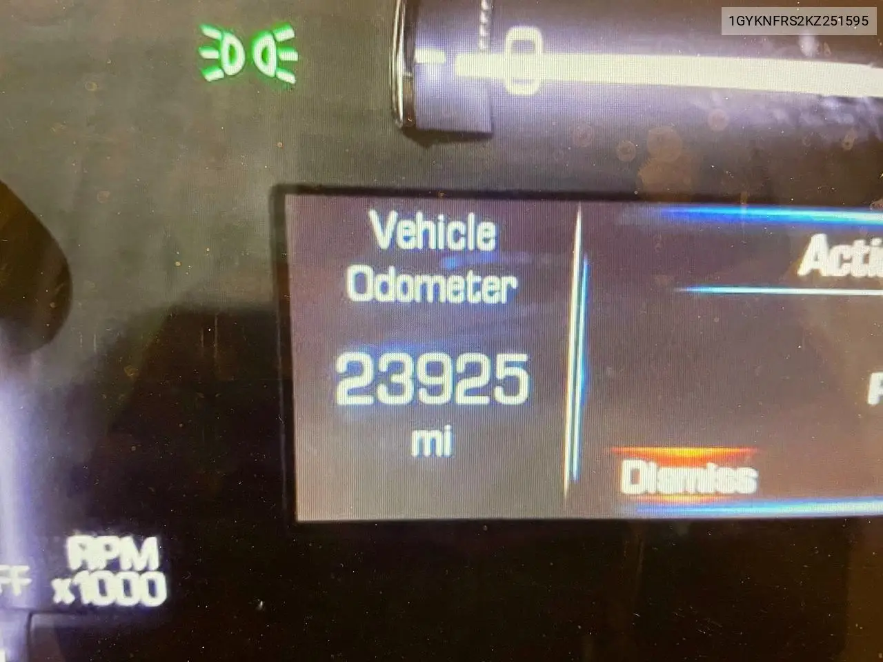 1GYKNFRS2KZ251595 2019 Cadillac Xt5 Premium Luxury