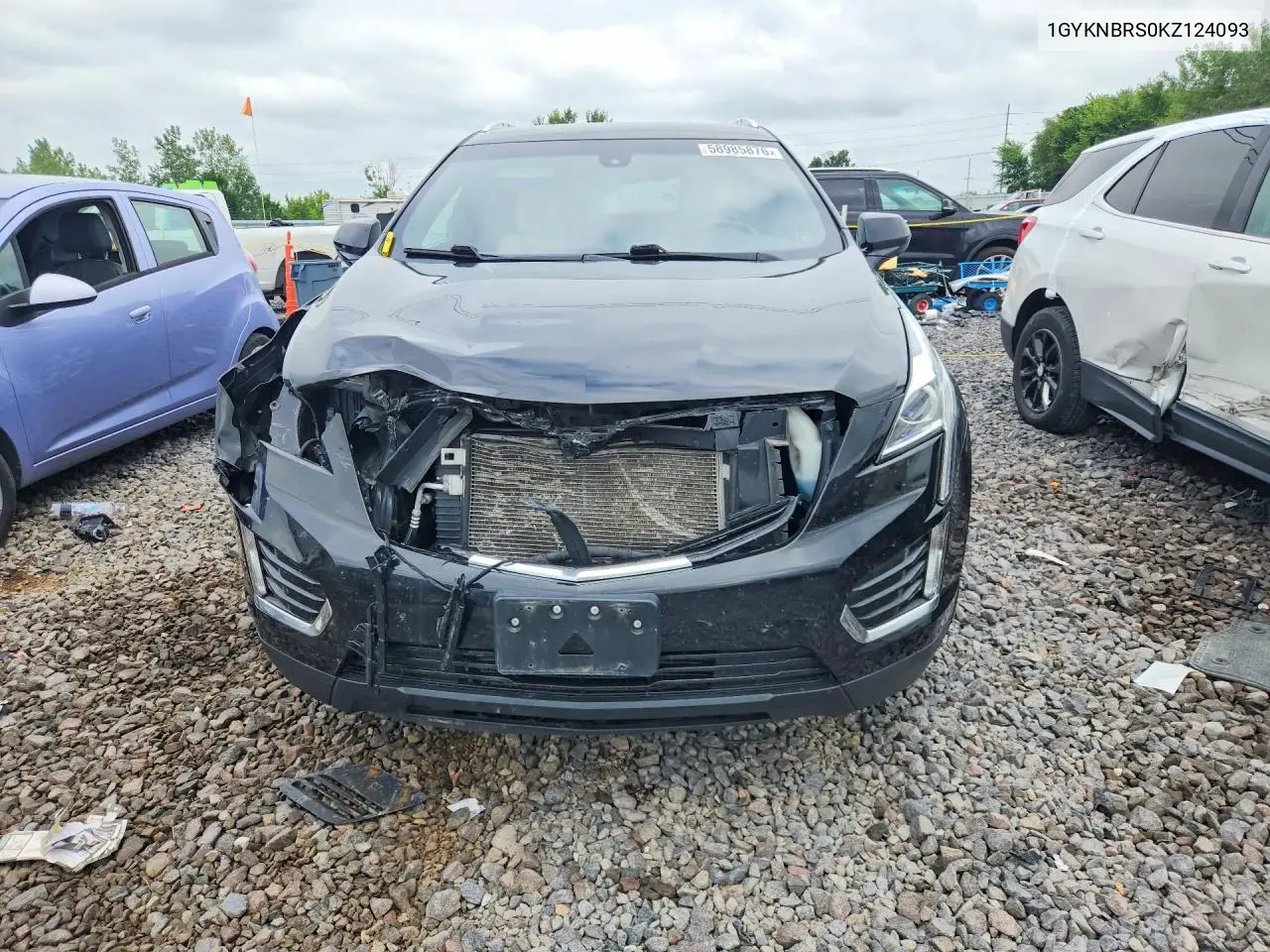 2019 Cadillac Xt5 VIN: 1GYKNBRS0KZ124093 Lot: 58985876