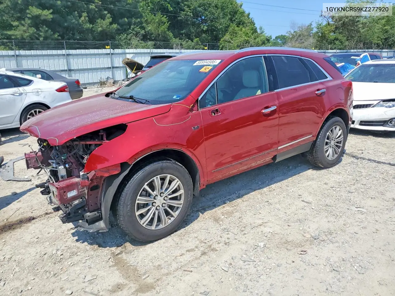 2019 Cadillac Xt5 Luxury VIN: 1GYKNCRS9KZ277920 Lot: 58994586