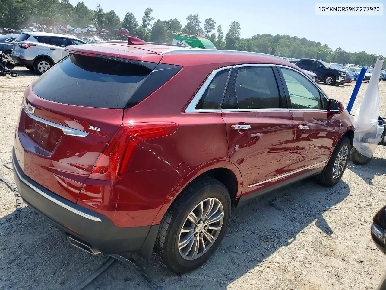 2019 Cadillac Xt5 Luxury VIN: 1GYKNCRS9KZ277920 Lot: 58994586