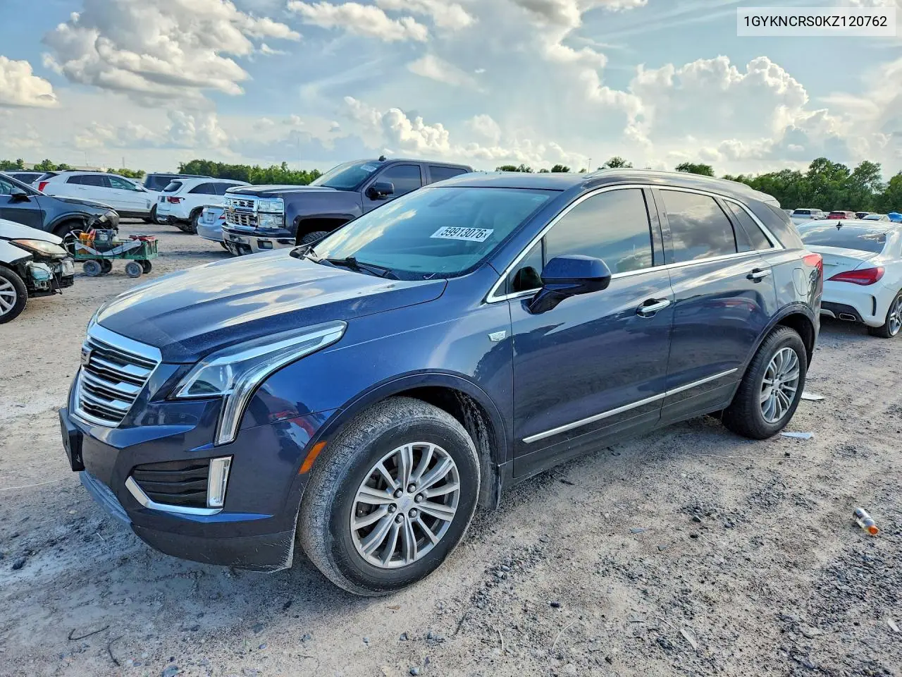 2019 Cadillac Xt5 Luxury VIN: 1GYKNCRS0KZ120762 Lot: 59913076