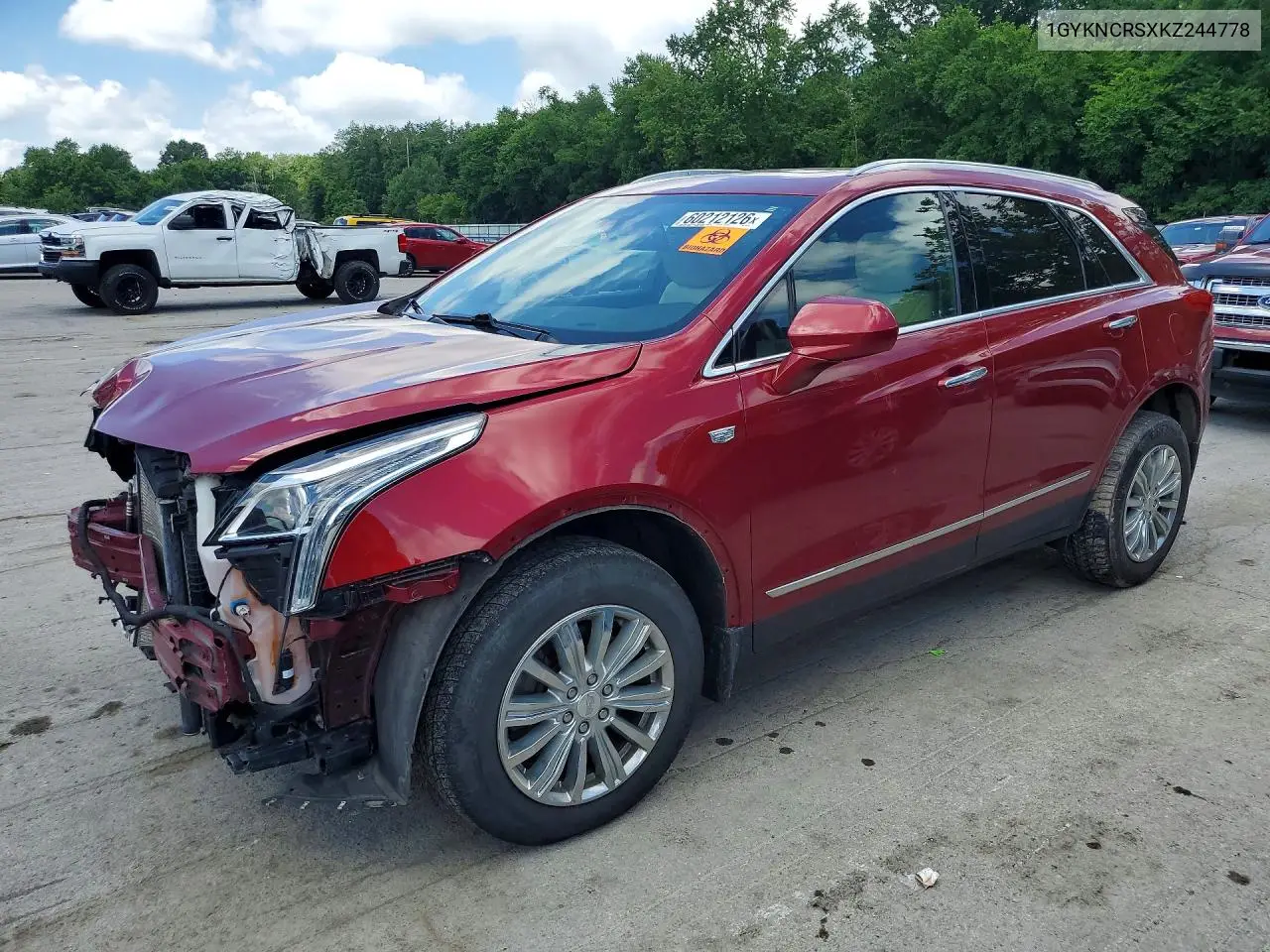 2019 Cadillac Xt5 Luxury VIN: 1GYKNCRSXKZ244778 Lot: 60212126