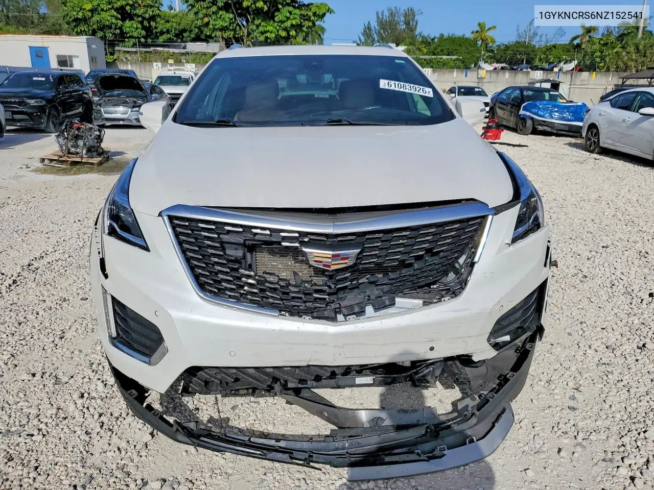 2022 Cadillac Xt5 Premium Luxury VIN: 1GYKNCRS6NZ152541 Lot: 61083926