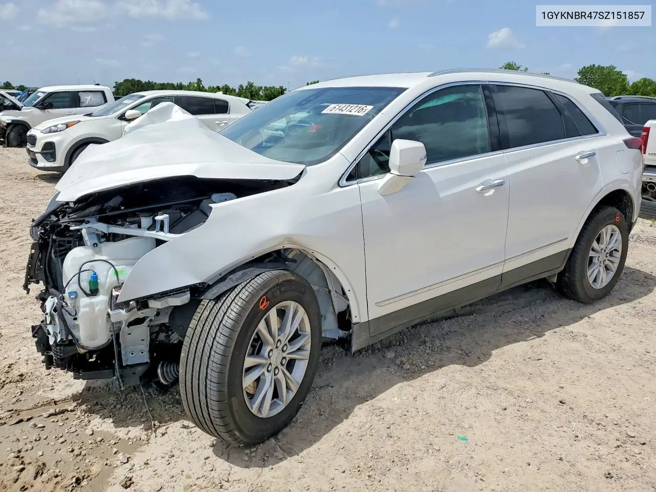 2025 Cadillac Xt5 Luxury VIN: 1GYKNBR47SZ151857 Lot: 61431216
